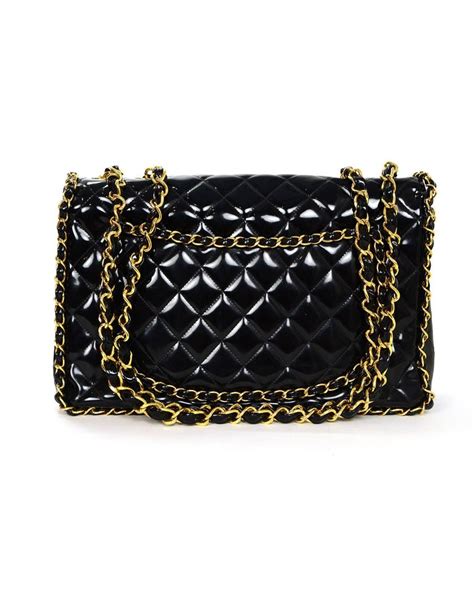 chanel chain around maxi black|Chanel Chain Around Bag .